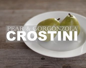РЕЦЕПТЫ: Кростини с грушей, горгонзолой и медом