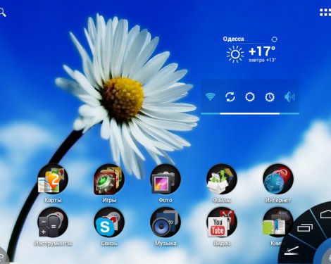 Как скрыть системную панель Android