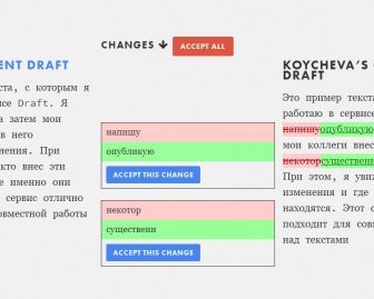 Draft: лучший сервис для совместной работы над текстами и контроля версий